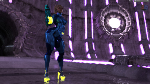 zz2tommy:  Starting a Samus set. I might be able to import the actual high heels and bracelets, we’ll see. 