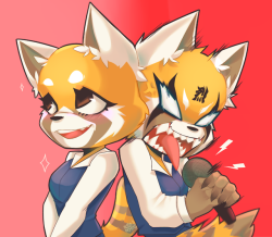 netamikatze:today i wanted to draw some Retsuko fanart ~she’s so adorable ! haha &lt;3 &lt;3 &lt;3