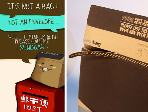 Sendbag designed by Multipack Sentra Perkasa  is an innovative packaging concept to d