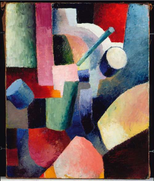 Porn photo peira:  August Macke:  Colored Composition