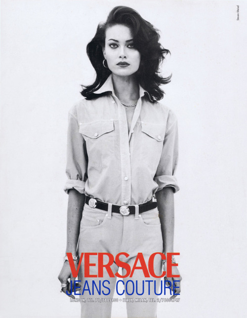 highqualityfashion:  Shalom Harlow by Steven Meisel for Versace Jeans 1997