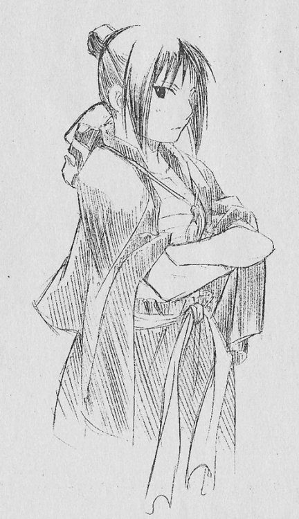 mollymerula:Lan Fan sketches by Arakawa from between manga chapters <3