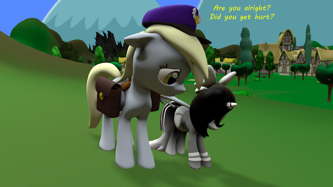 ask-fillycaroline: Silly  pony, unicorns can’t fly! Meeps! =3