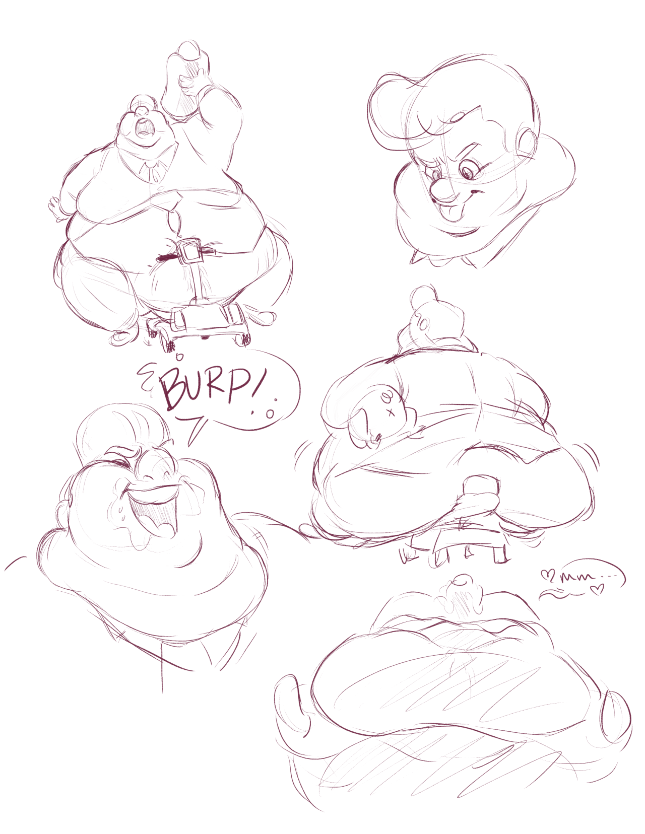 fattylovergirl:  Quick sketchdump of the mayor from Cloudy With A Chance of MeatballsIf