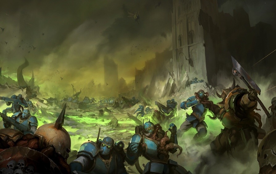 Warhammer 40k artwork — Death Guard