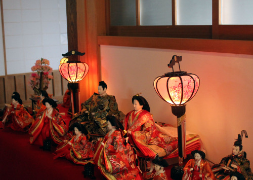 hinamatsuri, or girls’ festival, is celebrated on march 3.  here is a collection of thousands of hin