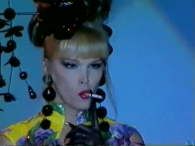 candypriceless:  Amanda Lear for Thierry Mugler’s 1994 Couture show at the Opéra