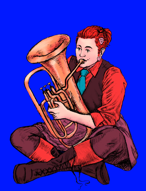 thedreadvampy: nashed: that one pic of ivy sitting on a sidewalk with a tuba……..efferv
