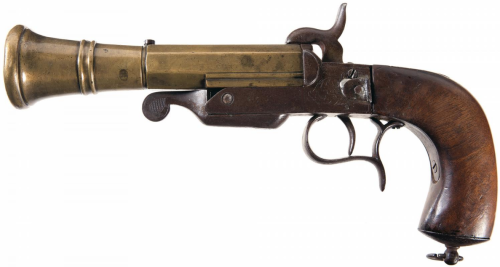 Belgian Pinfire Blunderbuss Pistol.