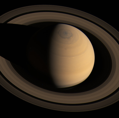 humanoidhistory:Glorious Saturn, observed by the Cassini space probe in May 2014.