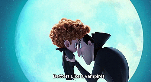 frozenmusings:mariconi:“Maybe the kid isn’t supposed to fly.”“Quiet! This is how they learn. You throw them and they figure it out.”                                - Hotel Transylvania 2 Teaser 2015 -  Stop this child is too