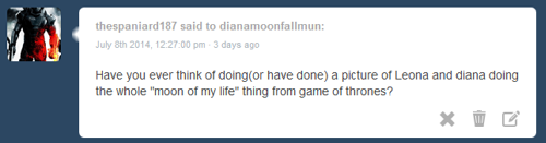 dianamoonfall:  dianamoonfall: Bonus:   ( I promised theshieldofdaybreak that I would
