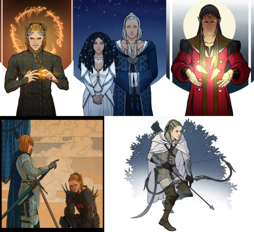 letstalkaboutheroes: Silmarillion compilation by ~Gerwell I love how Varda looks like the queen in P
