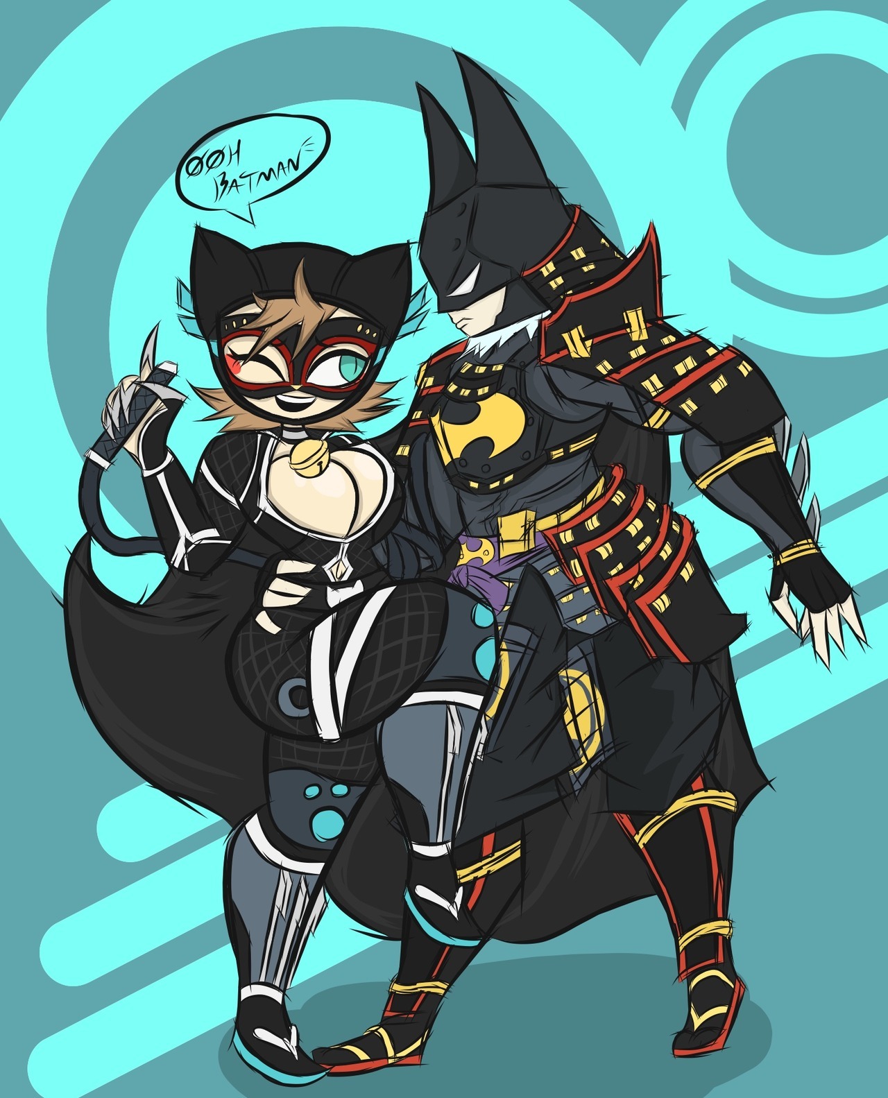 DC Multiverse — thedrown: Commission- Ninja Couple! Another...