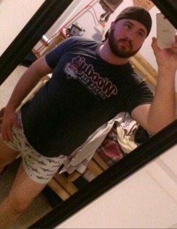 princesslumberjack:  tulsabartender: This fat kid is HUNGRY. But first…. Lemme take a selfie.   Ok but where did you get that underwear?