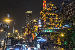 hotweibo:  Hongyadong(洪崖洞), Chongqing, China. By 阿竹  