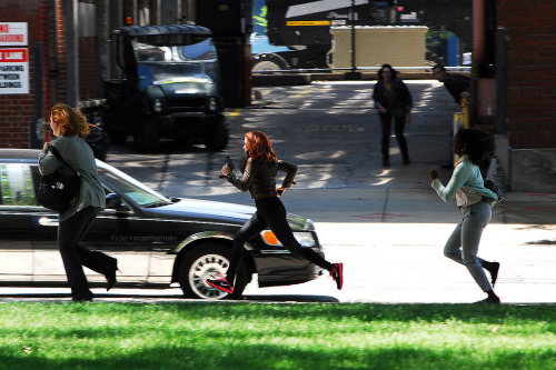 bittenbyscarlett:  Bucky chased after Natasha and made a leap for her (6.5 cleveland) check the video here→(x) 