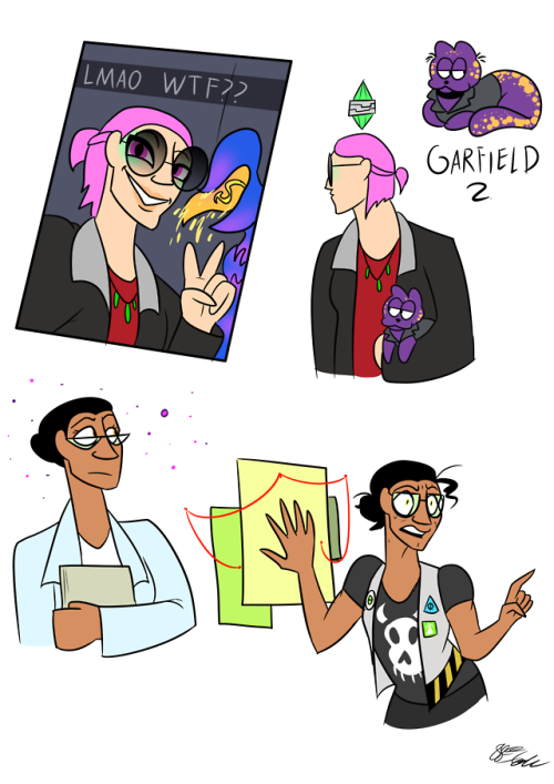 ffoo-doodle:ive been just playing Strangerville for the last few days. Made a few sims, here named G