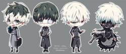 daekiri:  Kanekis (+Haise) bundle! I’ll be making stickers out of them soon, so please stay tuned if you’d like to order! ^ o ^