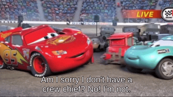 whipplefilter:the evolution of gratitude » cars (2006) & cars 3 (2017)“This ain’t a one-man deal