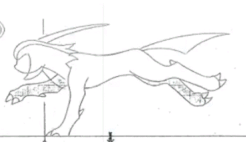 8 frame run cycle of absol