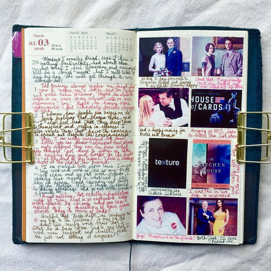 pepper and twine on Tumblr: Week 9 in the TN. Memo page documents what I  was watching and reading that week. So very sad to say farewell to Downton  Abbey..😢...