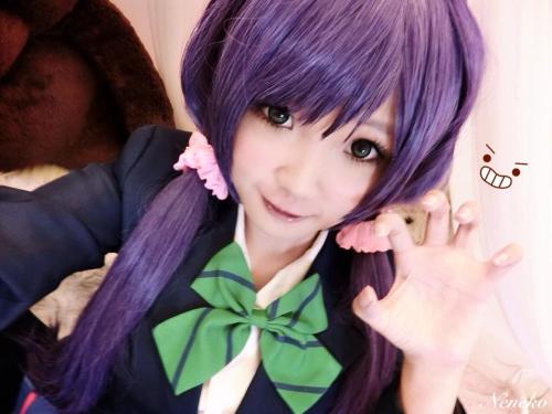 kuudererules: 肉感少女-Neneko cosplay as Nozomi Toujou from Love Live!