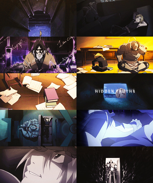 karadama:   Fullmetal Alchemist: Brotherhood ~ picspam per episode  07 Hidden Truths ‘You know, Al. It’s like we try so hard to grasp the truth but it always slips away. And now that we have finally caught it… it turns out that the truth was too