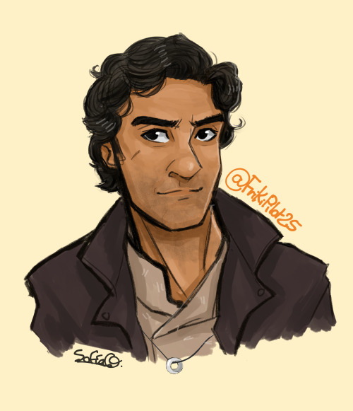 A small fanart of TLJ Poe Damneron.NO, I’m NOT obsessed with this AWESOME and GORGEOUS man, OF COURS