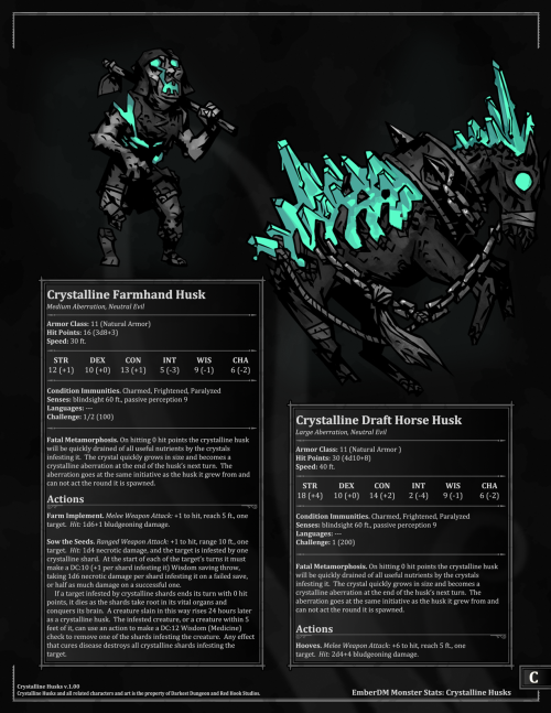 Darkest Dungeon, D&D 5e Monster StatsIt’s almost Halloween, so here’s a re-upload of the Darkest