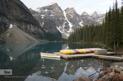 morethanphotography:  Moraine Lake Canoes