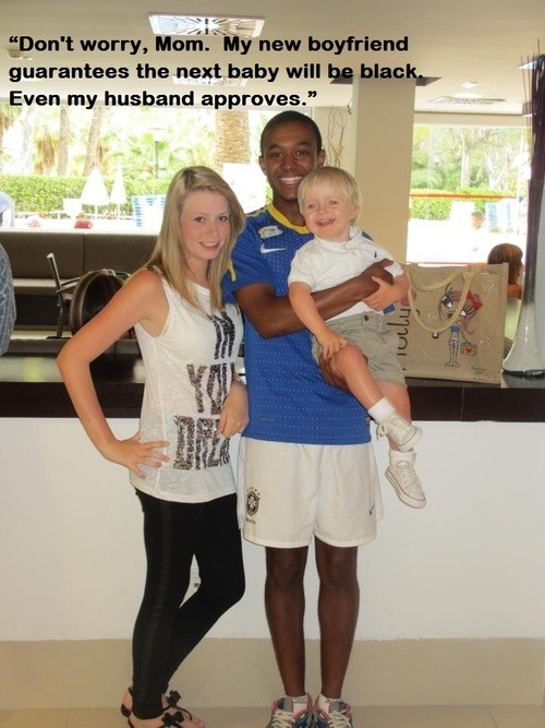whiteboy4bbconlygirls:  She’ll be sure not to make the mistake of having another