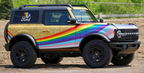 Ford Bronco Pride, 2022. A special one-off Bronco create for Pride month which was showcased last we