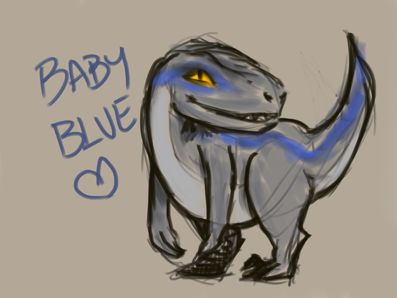 I Heart Jurassic Park Hijinksart Baby Blue Is The Highlight Of My