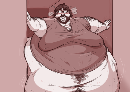 antioxidated:  Everybody keeps commissioning/requesting for @keij-station to draw himself getting fed to mattress level proportions so I felt like adding to the pile.