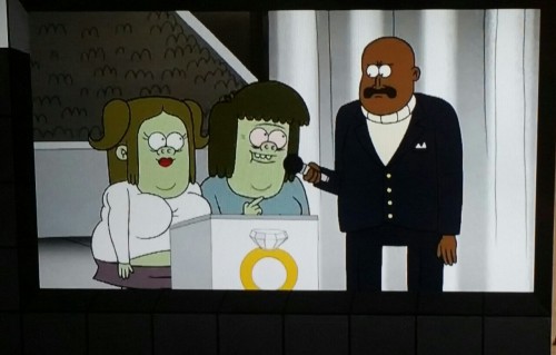 jaytaro:  they got steve harvey on regular show