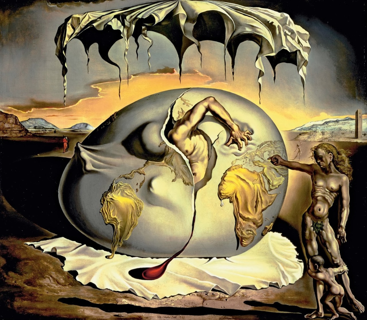 Salvador Dali ~ “Geopoliticus Child Watching the Birth of the New Man”, 1943
“ In a break from Surrealism, Dali reacted against the abstraction of modern art, turning to the Renaissance for inspiration. Looking to the past coincided with his renewed...