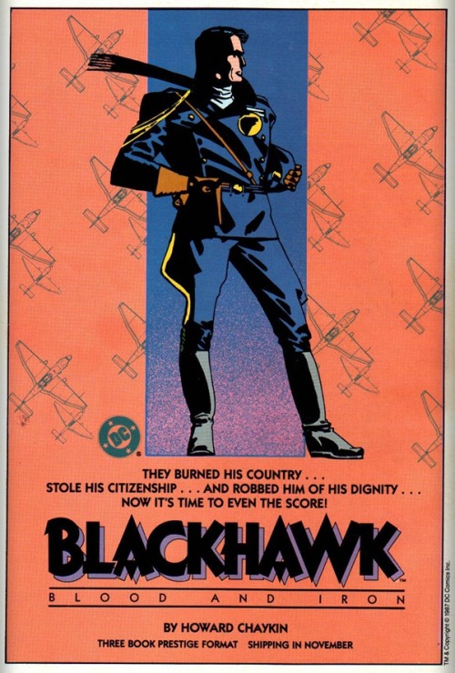 Blackhawk mini-series Blackhawk was created by Chuck Cuidera, Will Eisner, and Bob Powell for Qualit