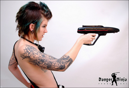 savvypussycat:  This isn’t my storm trooper blasters — but today seems to call for ray guns, none the less. (technically it’s my laser tag gun from a set circa 1986 or so)