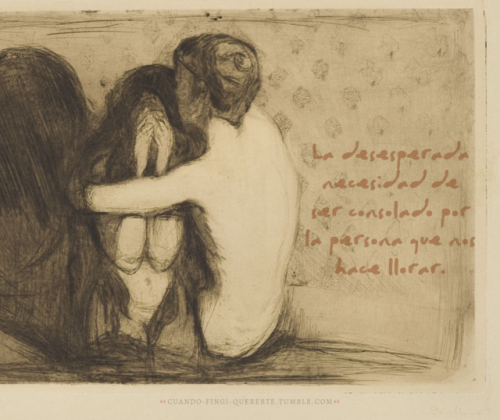 cuando-fingi-quererte - Edvard Munch – Consolation, 1894.