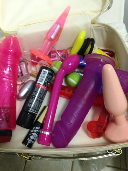 Porn Pics fletchbeast1:  The wife’s travel toy box…