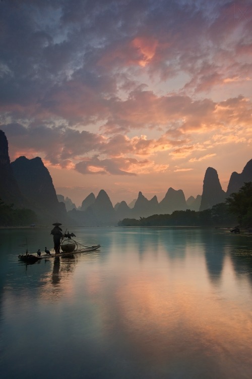 musts: Li River Sunrise by Yan Zhang Li River, China