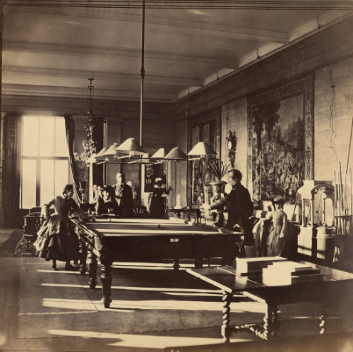 The Billiard Room, Mentmore by Roger Fenton, 1858