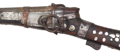 A rare matchlock musket originating from Oman, mid 19th century.