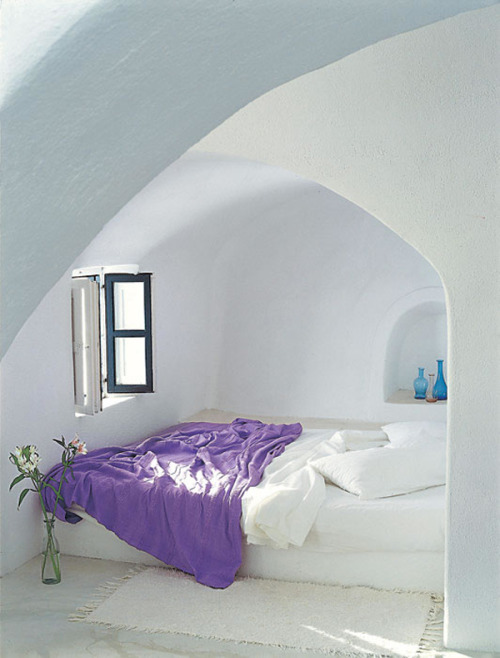 placesandpalaces: Santorini, Greece The traditional architecture of Santorini is similar to that of 