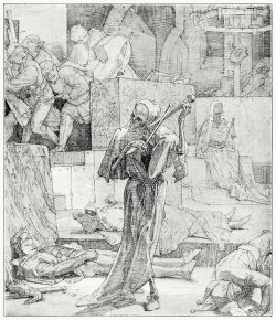 oldbookillustrations:  Death as enemy (1847).