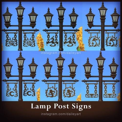 crossingdesigns: street lamp banners ✿ by daileyart on ig