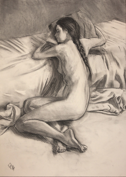 takemetoyourtoaster:Life drawing by Owen Claxton