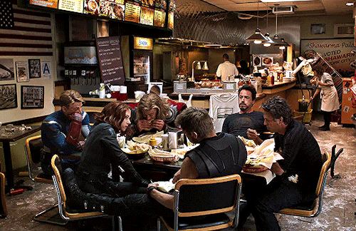 marvelheroes: …And then shawarma after. The Avengers (2012) dir. Joss Whedon