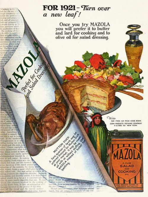 Mazola Oil, 1921